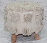 Chunky Knitted Footstool