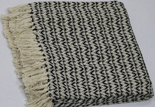 Cotton Throws - Soft Cotton Blend, Various Sizes & Colors, Embroidered Pattern | Quick Dry for Home & Hotel Use