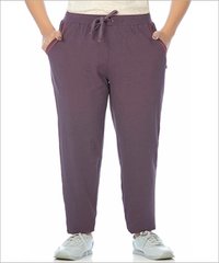 Ladies Cotton Track Pant - Cotton, Various Sizes, Brown | Instant Drying, Effortless Movement, Shape Retention, Breathable, Lightweight, Adjustable Drawstring, Double Side Pockets