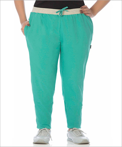 Green Ladies Colored Track Pant