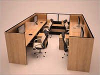 Linear Office Modular Workstations