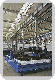 Blue Single Driving Cutting Machine