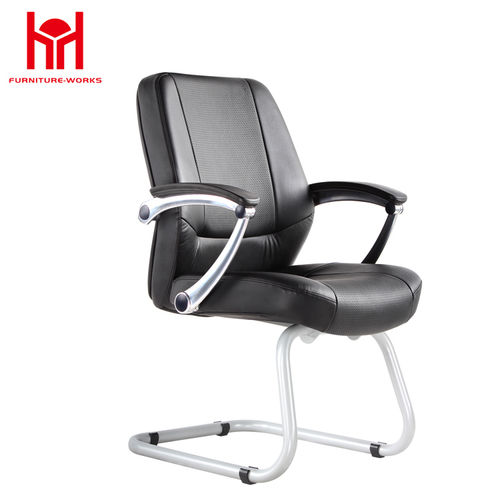 Luxury middle back soft pad pu leather office chair