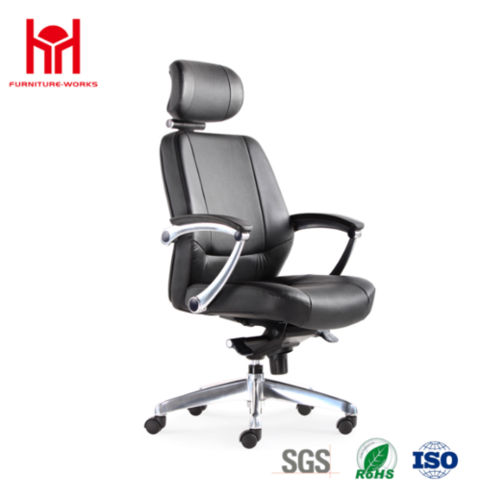 Newest Design Modern Metal Frame Swivel Leathe Office Chair