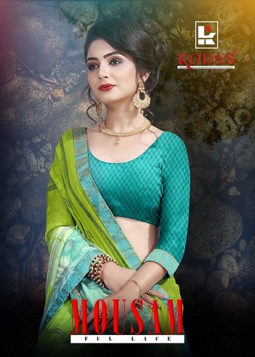 Fancy Saree - Georgette Fabric, Latest Printed Design, Multicolor Exclusive Fancy Design For Women