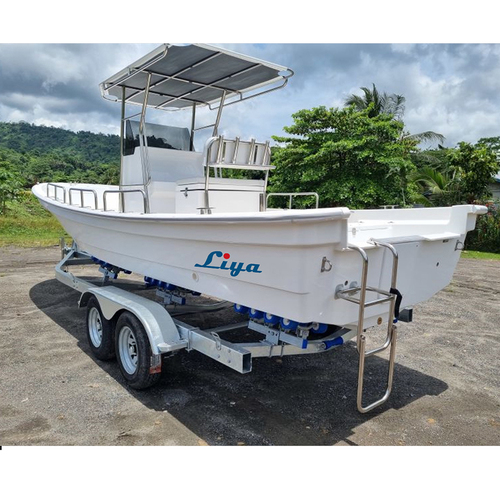 Liya 25ft Panga Boat Fishing Boat Fiberglass Speed Boats For Sale