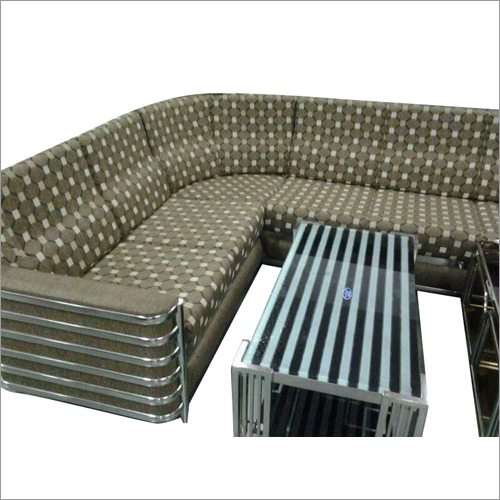 L Shape Steel Sofa Set