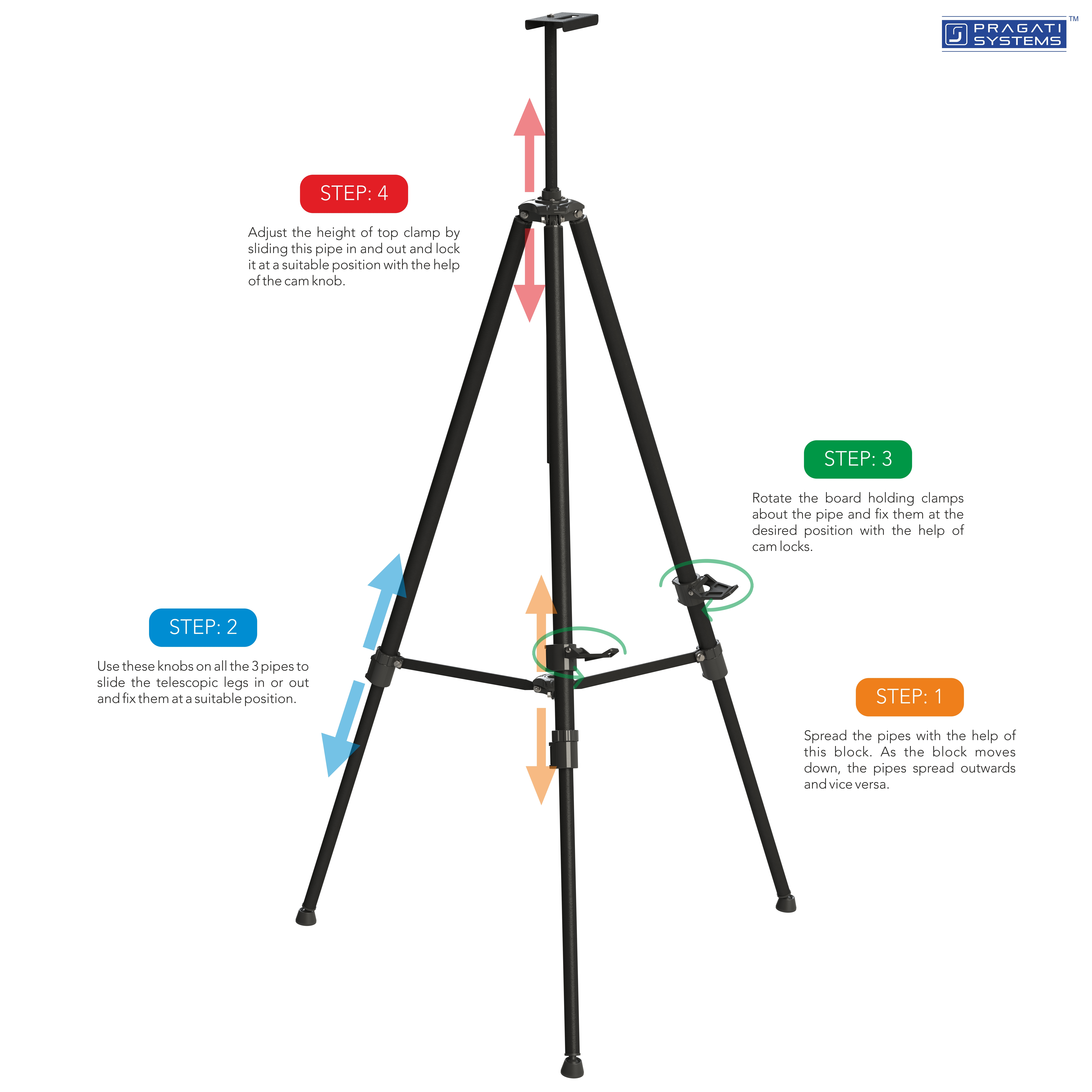 Odyssey Telescopic Foldable Art Easel Stand ET-03
