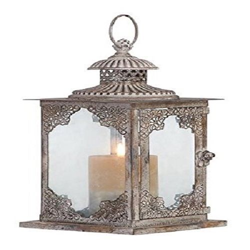 Deco 79 52900 Metal & Glass Lantern