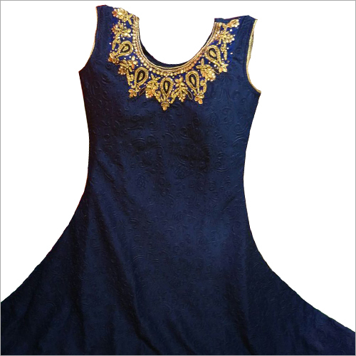Blue Ladies Frock Suit