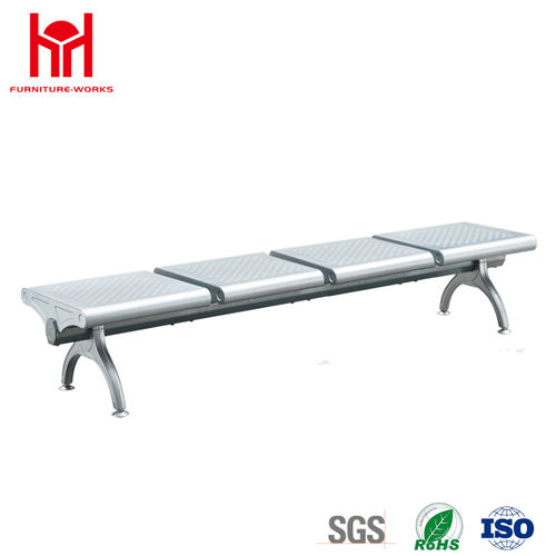 4 Seaters Steel Waiting Chair With 1.5mm Thickness Painted Of Cross Beam