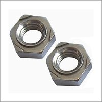 Weld Nuts - Mild Steel, Size 1-2 Inch, Polished Silver Finish | Easy To Fit, Durable Quality, Smooth Finish