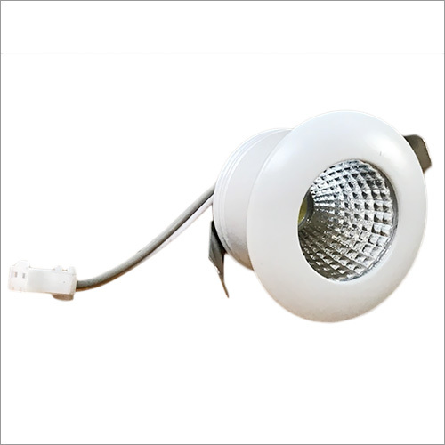 3W Bullet COB Down Light - Aluminium, Round, White | Low Power Consumption, Excellent Heat Dissipation, Ideal for Indoor and Decorative Use