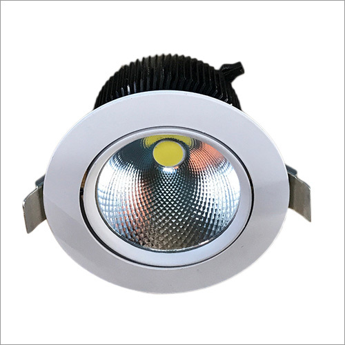 16W COB Downlight - Aluminium, Round Shape, Grey Color | Designed for Shop and Office Use, Energy Efficient Lighting Solution