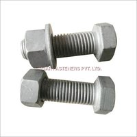 Hot Dip Galvanized Nut And Bolt - Stainless Steel, 2-3 Inch, Silver Color | Anti-wear Finish, Long Lifespan, Smooth Edges