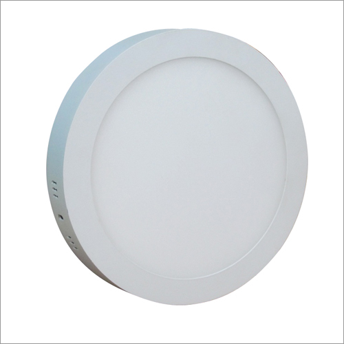 12W LED Surface Round Panel Light - Aluminium, 12 Watt, White | Ideal for Shop and Office Use, Elegant Round Shape