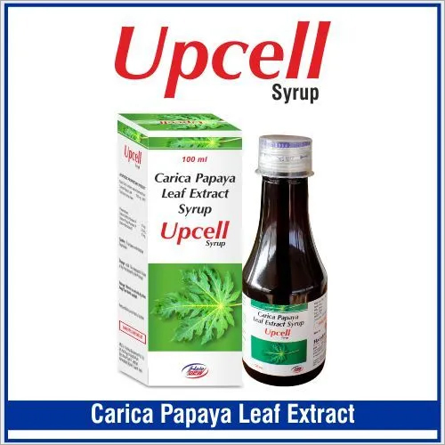 Carica Papaya Leaf 550 mg + Flavoured Syrupy base q.s.