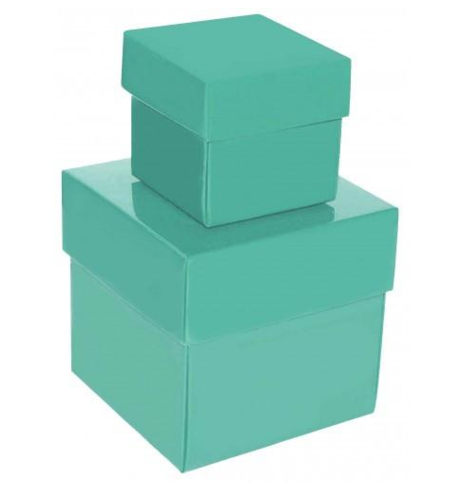 Square Green Laminated Gift Box