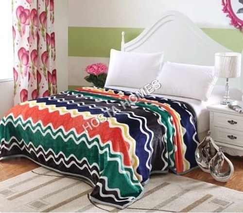 Double Bed AC Blanket with Abstract Design Multi Colour(all weight available)