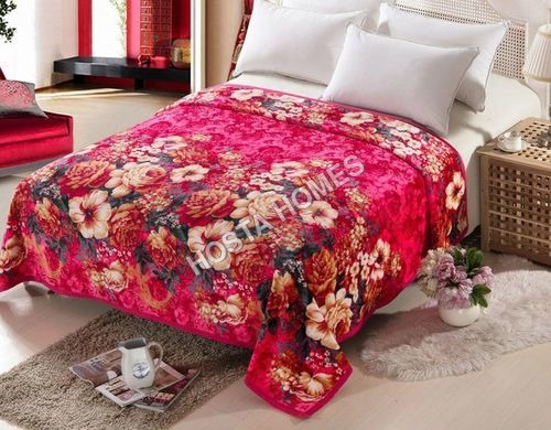 Floral Soft Double Bed AC Blanket (All Weight Available)