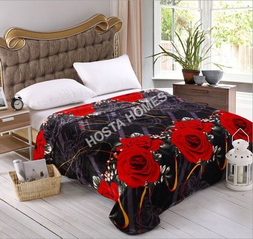 Double Bed Ac Blanket Floral Design With Pillow Cover(All Weight Available) Age Group: Children