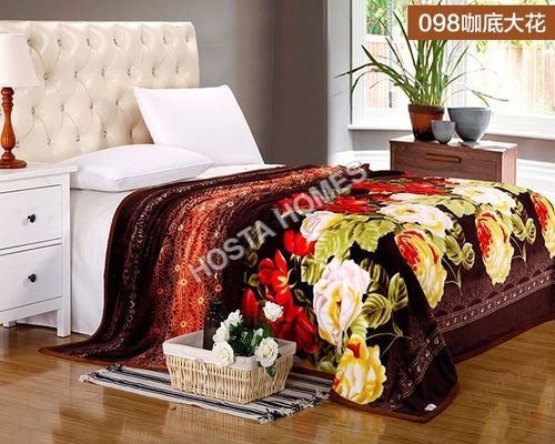Super Soft Floral Double Bed AC Blanket With Pillow Cover(All Weight Available)