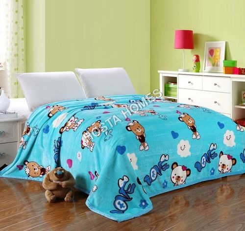 Cartoon Print Double Bed AC Blanket With Pillow Cover(All Weight Available)