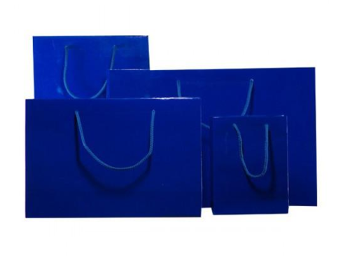 Royal Blue Gloss Laminated Carrier Bag