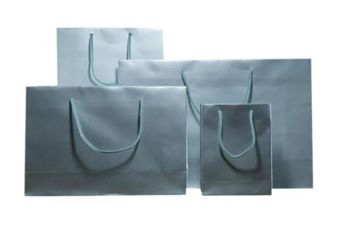 Silver Gloss Laminated Carrier Bag