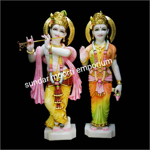 Marble Radhakrishan Statue Height: 2 Foot (Ft)