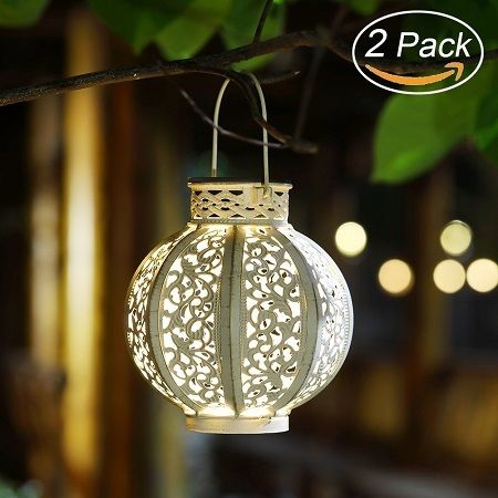 Maggift 2 Pack Hanging Solar Lights