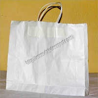 सफेद कागज़ के बैग