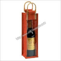 Any Color As Per Client Requirement Single Wine Bottle Bag