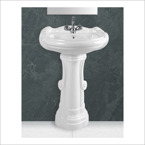 Big Sterling Set - Pedestal Wash Basin