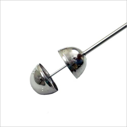 Black And Silver Telescopic Shape Tea Infuser