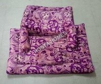 Super Soft Baby AC Comforter Set With Purple Design (5 Piece)