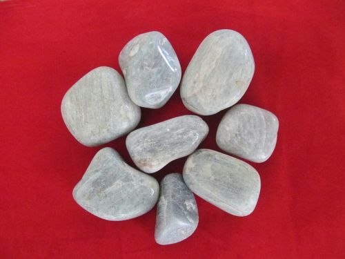 Agate Stone Pebbles - light green