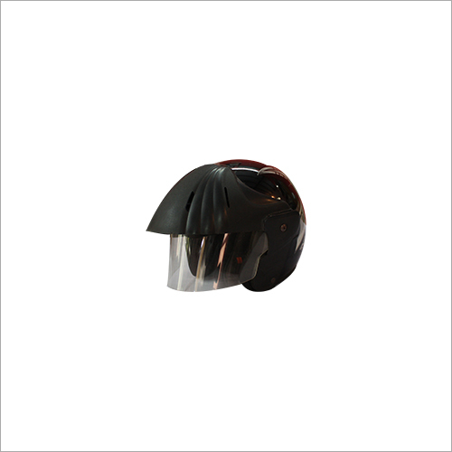 Black Open Face Helmet