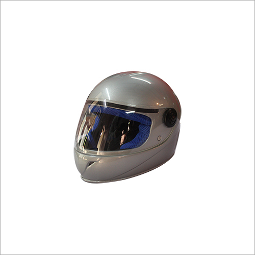 Silver Full Face Helmet