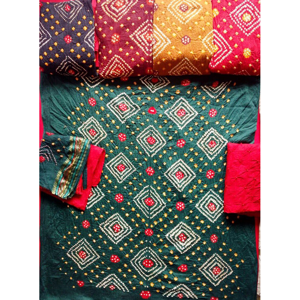 Bandhej Dress Material