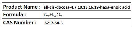 All-Cis-Docosa-4,7,10,13,16,19-Hexa-Enoic Acid - CAS 6217-54-5, C22H32O2, 99% Purity | Omega-3 Rich, Brain Health Structural Component