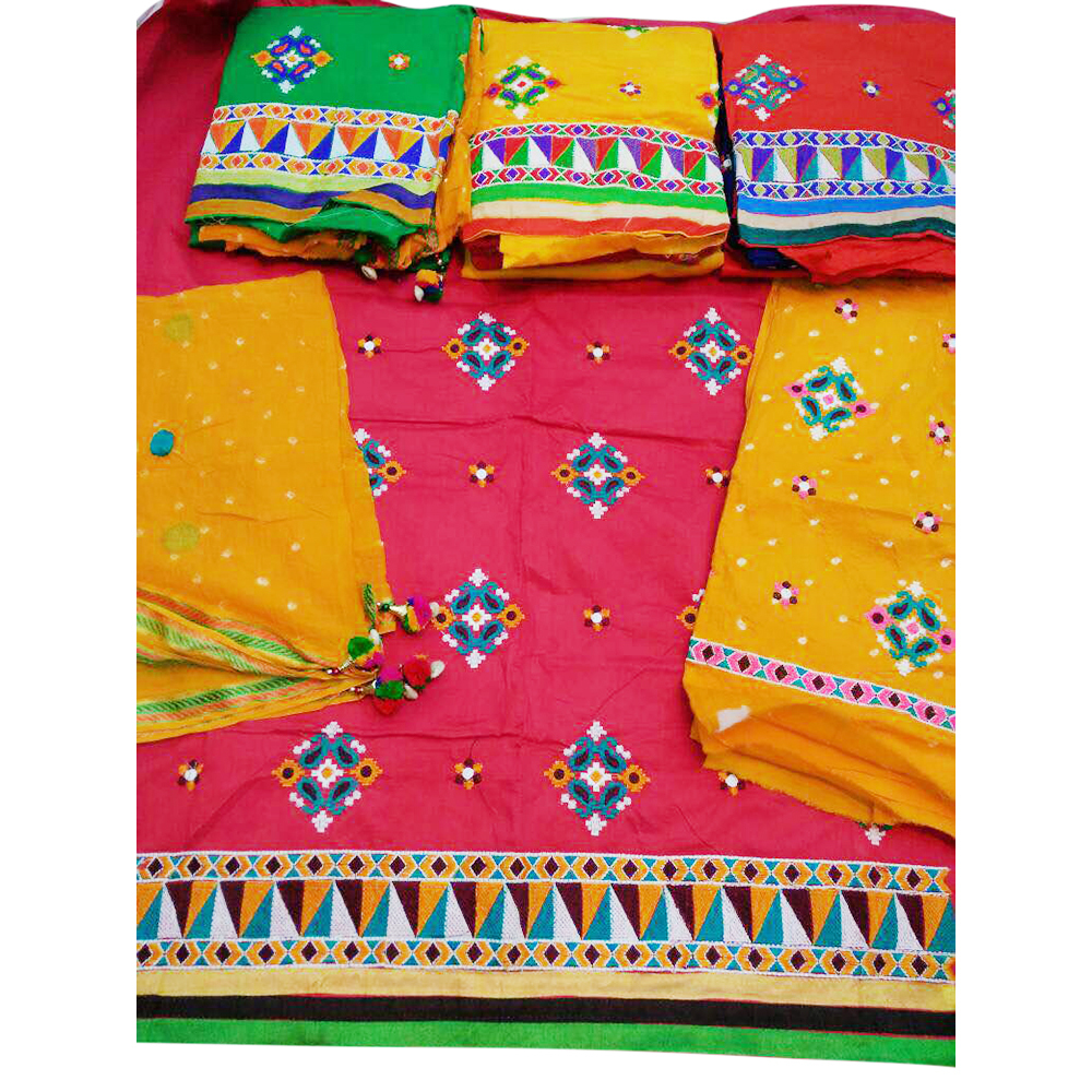 Heavy Kutch Work Unstitiched Suit