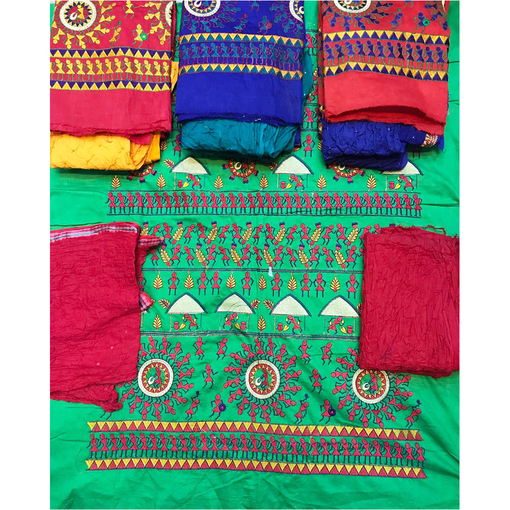 Kutchi With Bandhej Work