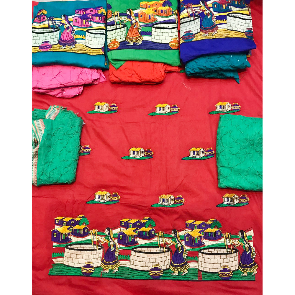 Kutchi Bandhani Dress Material