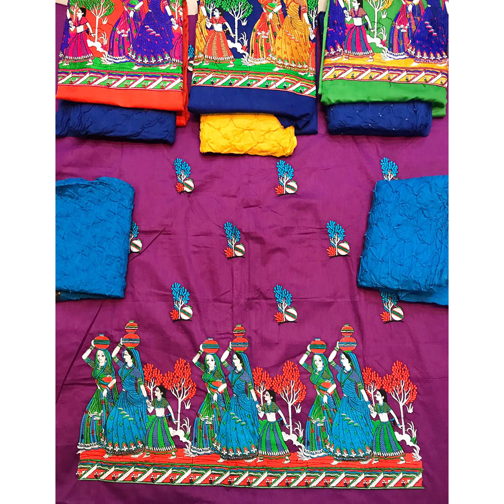Bandhej Dress Material