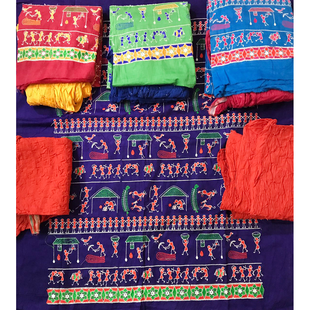 Kutchi Bandhani Dress Material