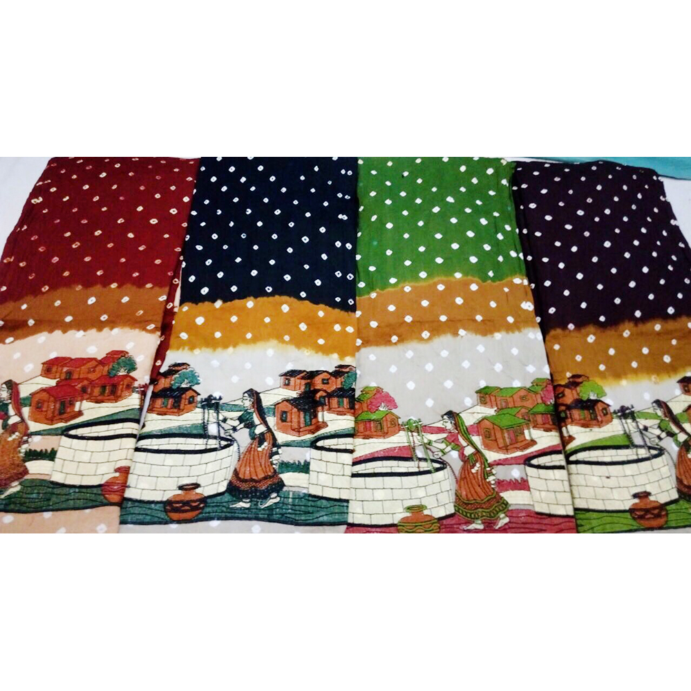 Bandhej Dress Material