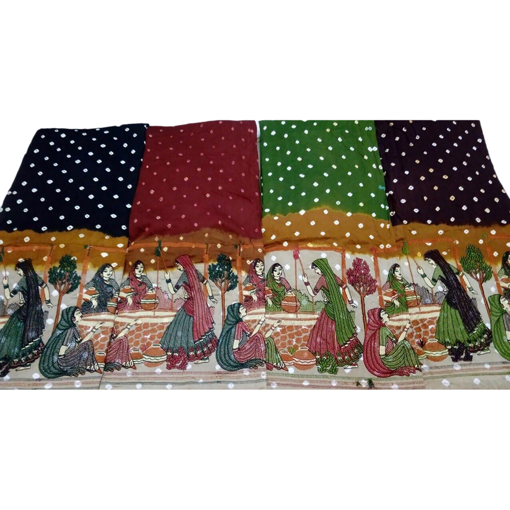 Designer Bandhani Dress Material