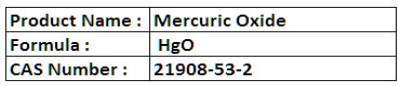 Mercuric Oxide