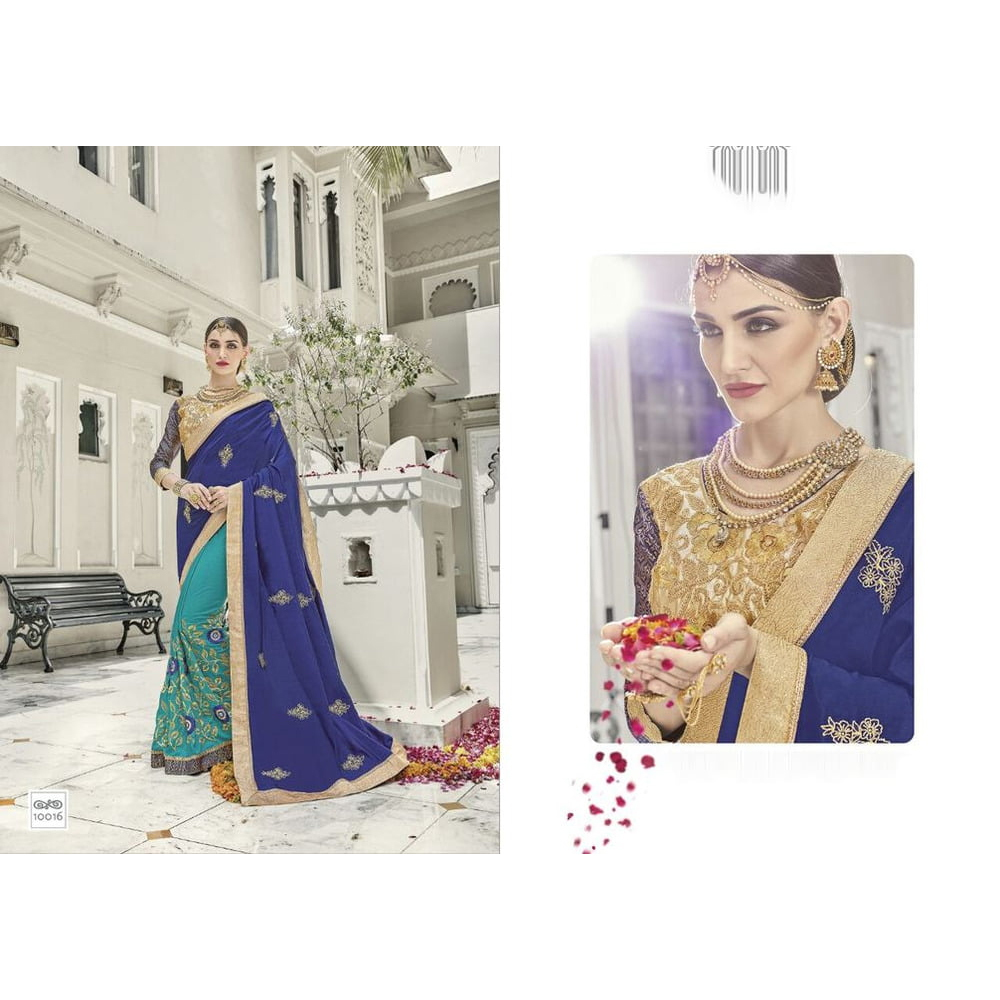 Artsilk half and half fashion Sarees